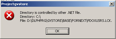 Directory is controlled by other .NET file